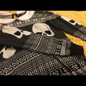 Black & White Skeleton Sweater